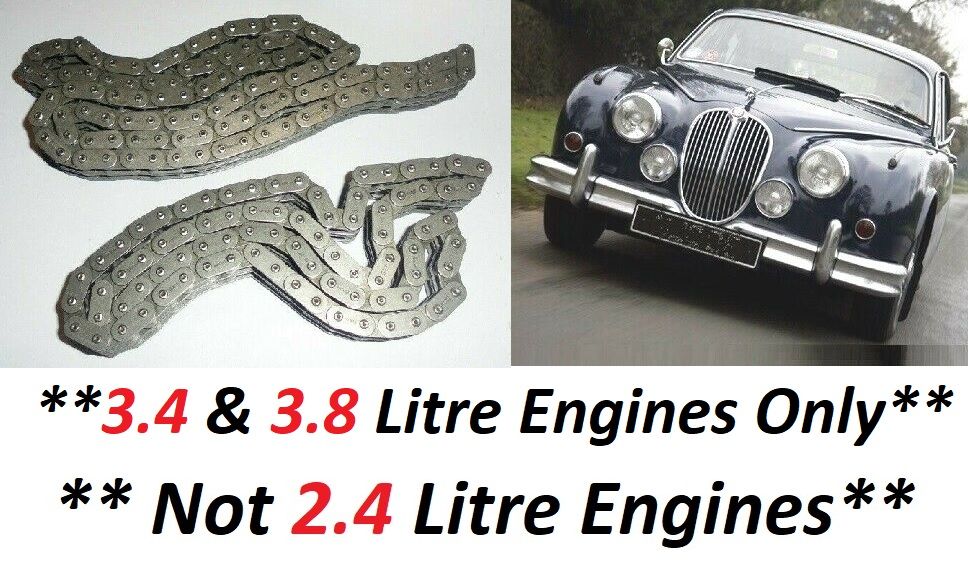 TIMING CHAINS x2 (Jaguar Mk2 & S Type) (**3.4 & 3.8 Litre Only**) (1959- 69)