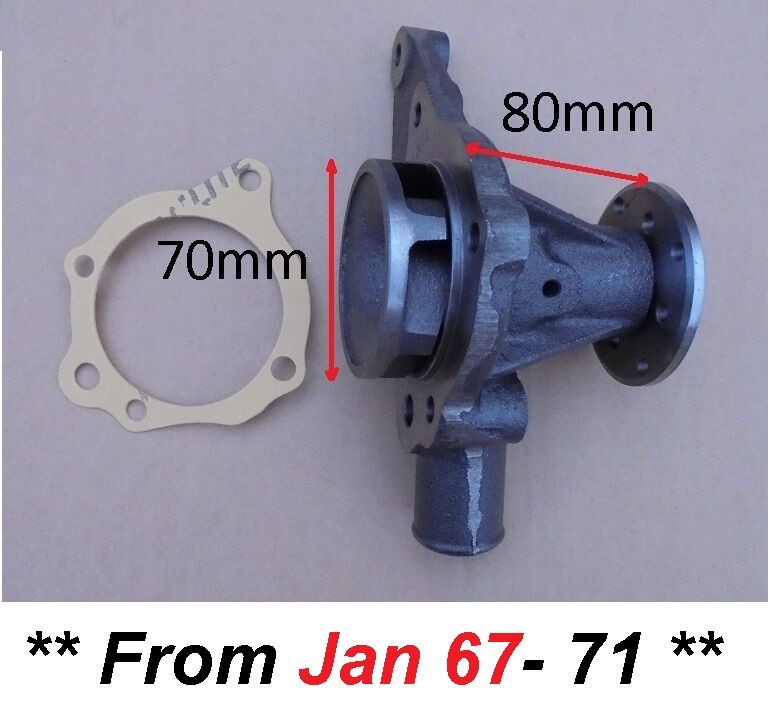 WATER PUMP (MG Magnette) (Mk4 Late) (1622cc) (** From Jan 67- 68 **) 