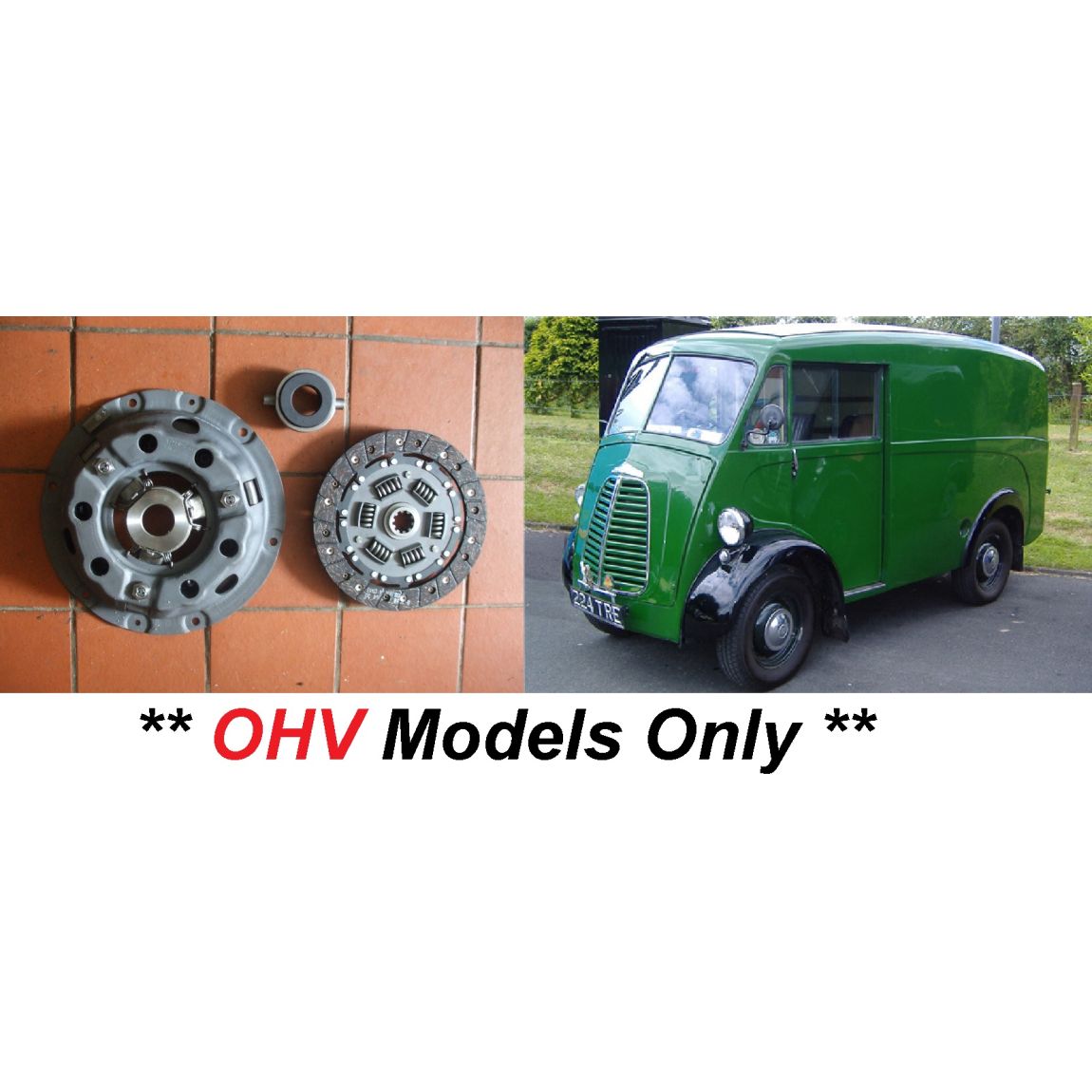 CLUTCH KIT (Morris JB Van) (1500cc OHV) (1957- 61) 