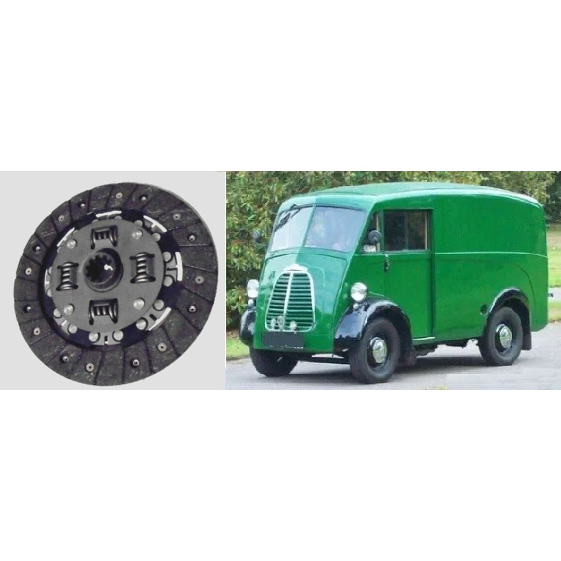 CLUTCH PLATE ONLY (Morris JB Van) (1500cc OHV) (**From 1957- 61**) 