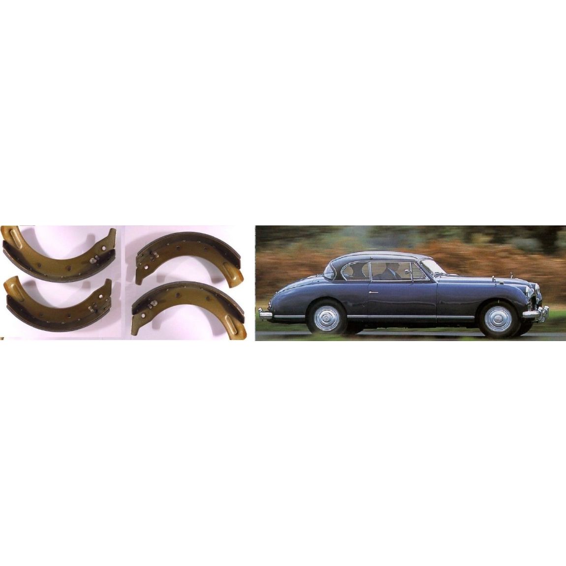 FRONT BRAKE SHOES SET (Jensen Interceptor) (1950- 55)