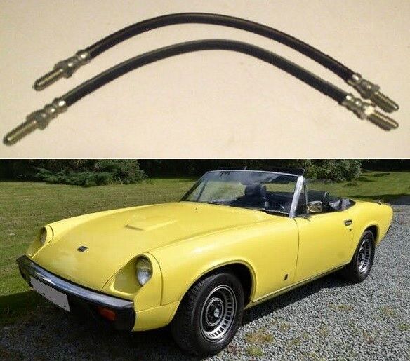 FRONT BRAKE HOSES x2 (Jensen Healey) (Mk1, Mk2 & GT) (1972- 76) 