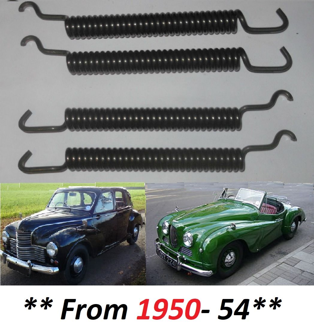 FRONT BRAKE SHOE SPRINGS x4 (Jowett Javelin & Jupiter) (**From 1950- 54**) 