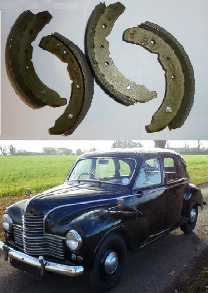 FRONT BRAKE SHOES SET (Jowett Javelin & Jupiter) (**From 1950- 54**)