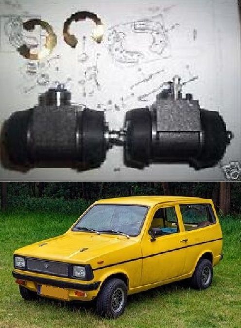 REAR WHEEL BRAKE CYLINDERS x2 (Reliant Kitten & Fox) (1975- 90)  