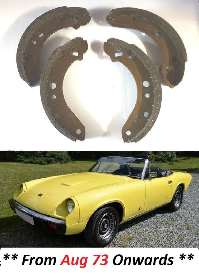 REAR BRAKE SHOES SET (Jensen Healey) (Mk2 & GT) (**From Aug 73- 76**)
