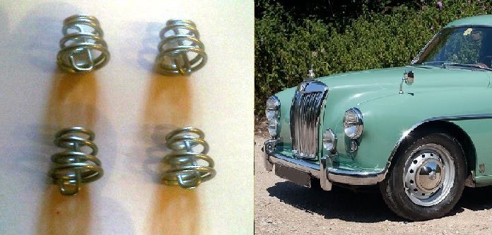 BRAKE SHOE FITTING BEEHIVE SPRINGS (Front or Rear) x4 (MG Magnette ZA ZB) (1953- 58)