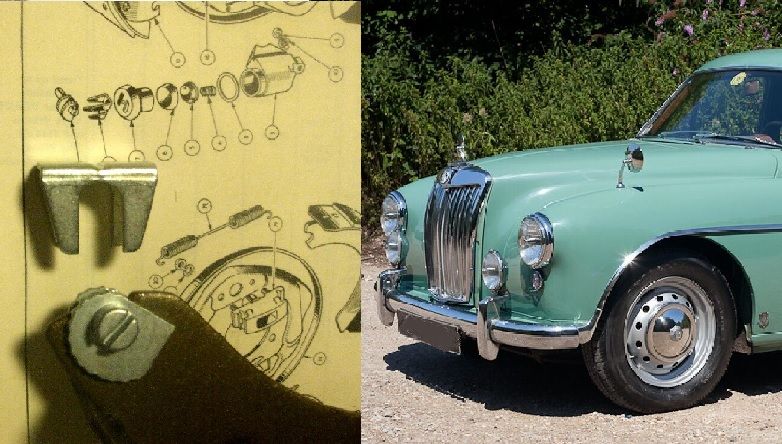 BRAKE ADJUSTER (Snail Cam & Mask) (FRONT & REAR) x1 (MG Magnette ZA ZB)  (1953- 58) 