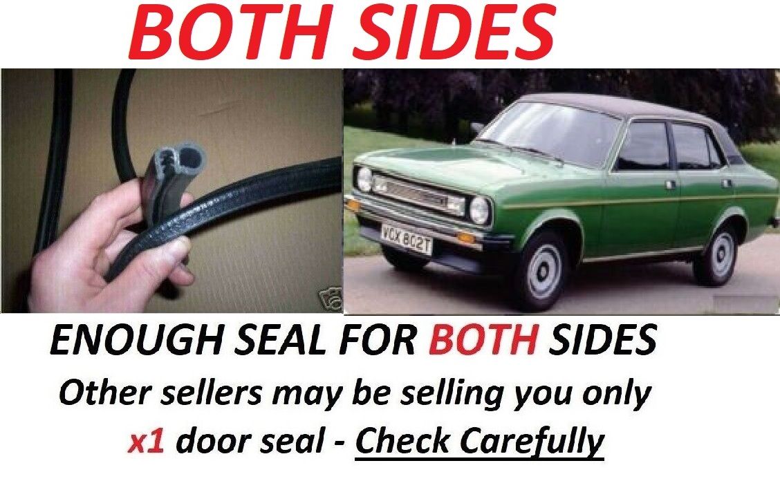 DOOR RUBBER SEALS x2 (Morris Marina Ital) (**2 Door**) (1971- 84) 
