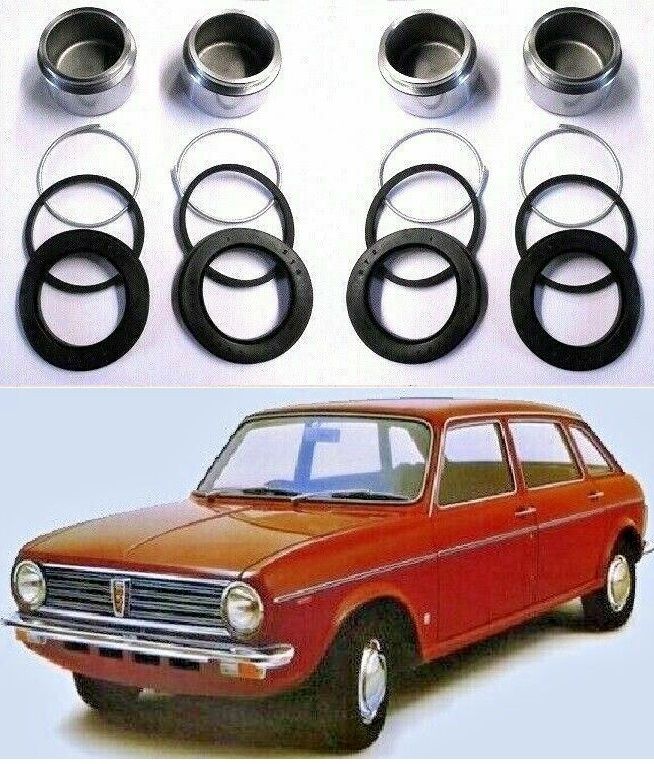 FRONT BRAKE CALIPER PISTONS & SEALS (Austin Maxi) (1500 & 1750) (1969- 82) 