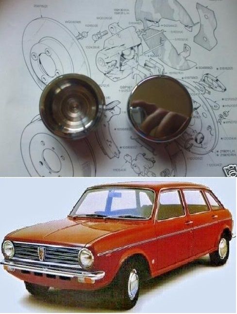 FRONT BRAKE CALIPER PISTONS x2 (Austin Maxi) (1969- 82) 