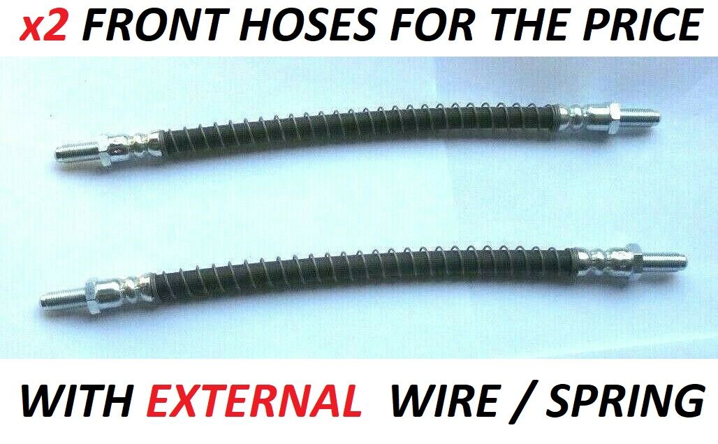 FRONT BRAKE HOSES x2 (Austin Maxi) (1969- 82) 