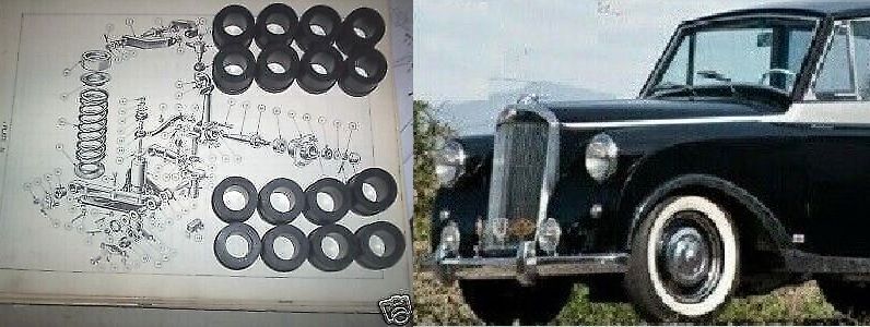 FRONT SUSPENSION WISHBONE BUSH KIT x16 (Triumph Mayflower) (1949- 53)