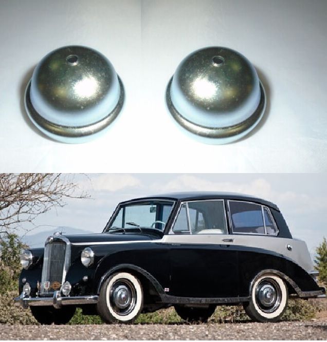 FRONT HUB GREASE CAPS x2 (Triumph Mayflower) (1949- 53) 