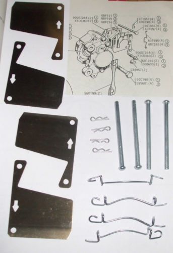 FRONT BRAKE PAD FITTING KIT - PINS & SHIMS (Morris 1800 Saloon) (Mar 1972- 75) 