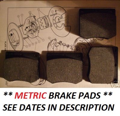 FRONT BRAKE PADS SET (Morris 1800 Saloon) (** METRIC **) (** From Mar 72- 75 **)   