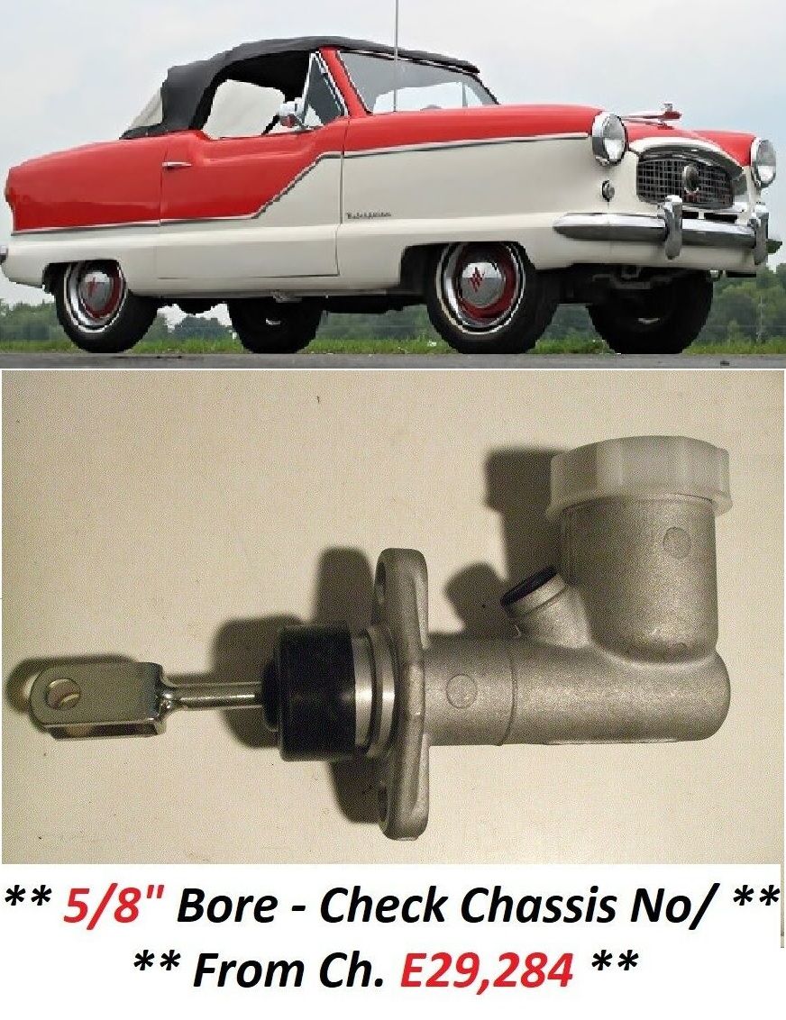 BRAKE MASTER CYLINDER x1 (Austin / Nash Metropolitan) (5/8") (**From 1956- 61**)