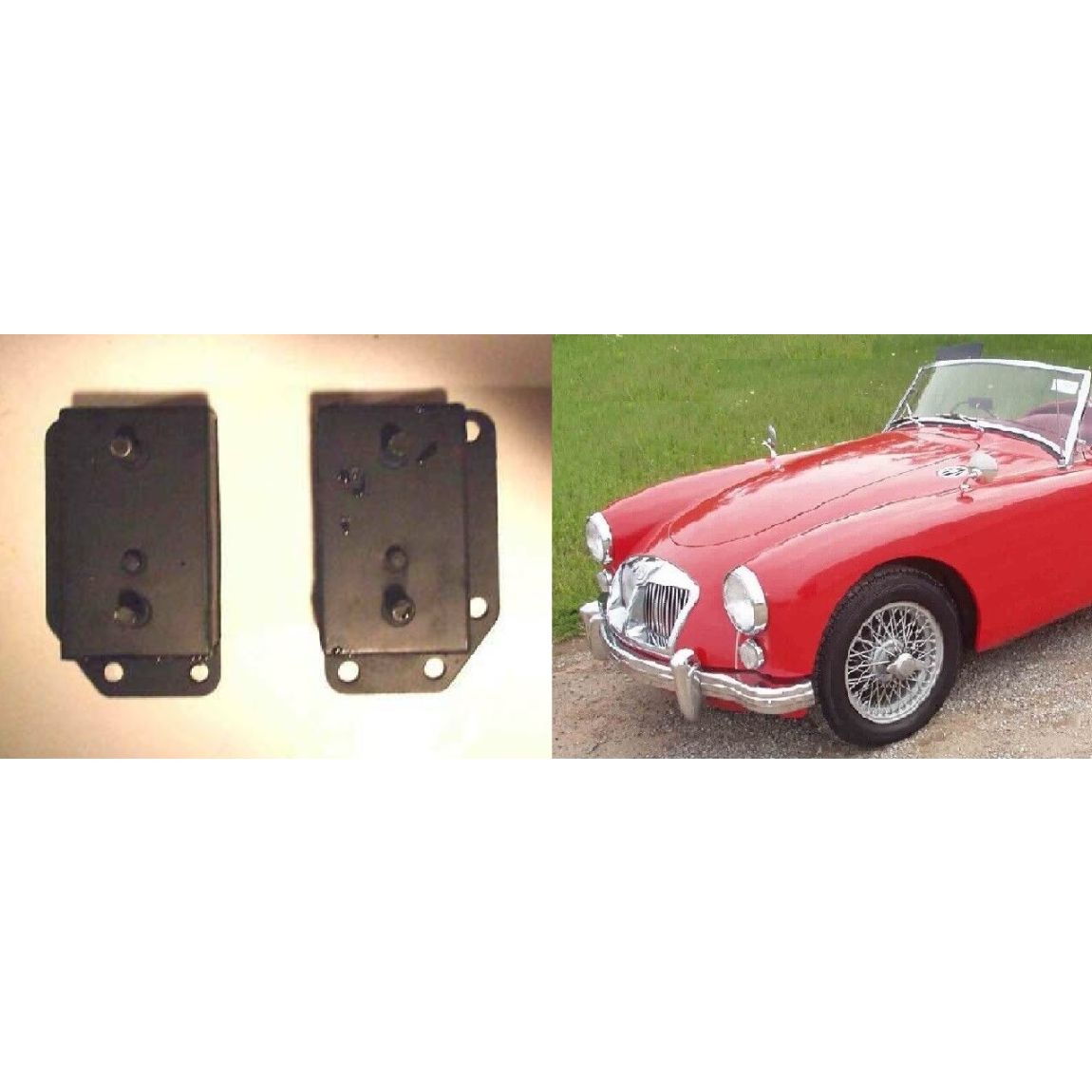 FRONT ENGINE MOUNTS x2 (MGA) (1955- 62)