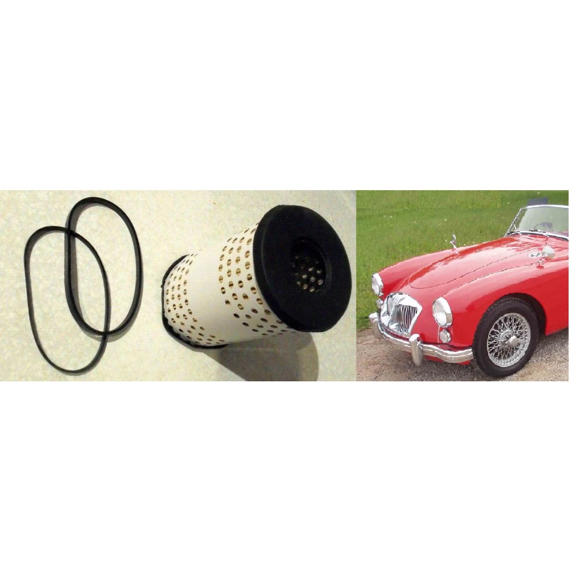OIL FILTER (MG A) (1489cc, 1588cc, 1622cc & Twin Cam) (1955- 62) 