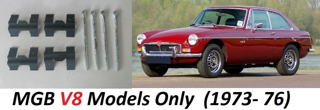 FRONT BRAKE PAD FITTING KIT - PINS & SHIMS (MG B V8) (1973- 76) 