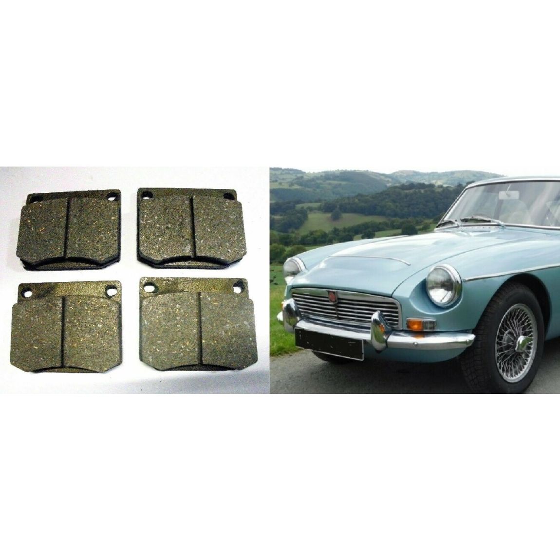 FRONT BRAKE PADS SET (MG C) (3.0 Litre) (1967- 69)