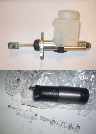CLUTCH MASTER CYLINDER & SLAVE CYLINDER (MG Midget 1500) (Dec 74- 79) 