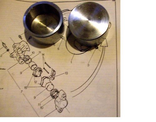 FRONT BRAKE CALIPER PISTONS x2 (Austin Morris 1100 & 1300 Mk1) (1963- 67 Only) 