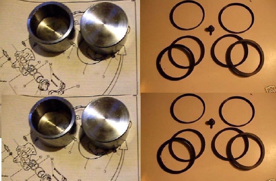 (x4) FRONT BRAKE CALIPER PISTONS & SEALS (Austin Morris 1100 & 1300 Mk1) (1963- 67 Only)  