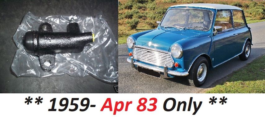 CLUTCH SLAVE CYLINDER (Mini) (All Pre Verto Models) (**1959- Apr 83 Only**)  