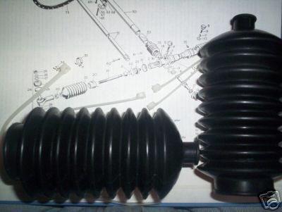 STEERING RACK GAITERS x2 (Austin Healey Frogeye Sprite) (1958- 61)