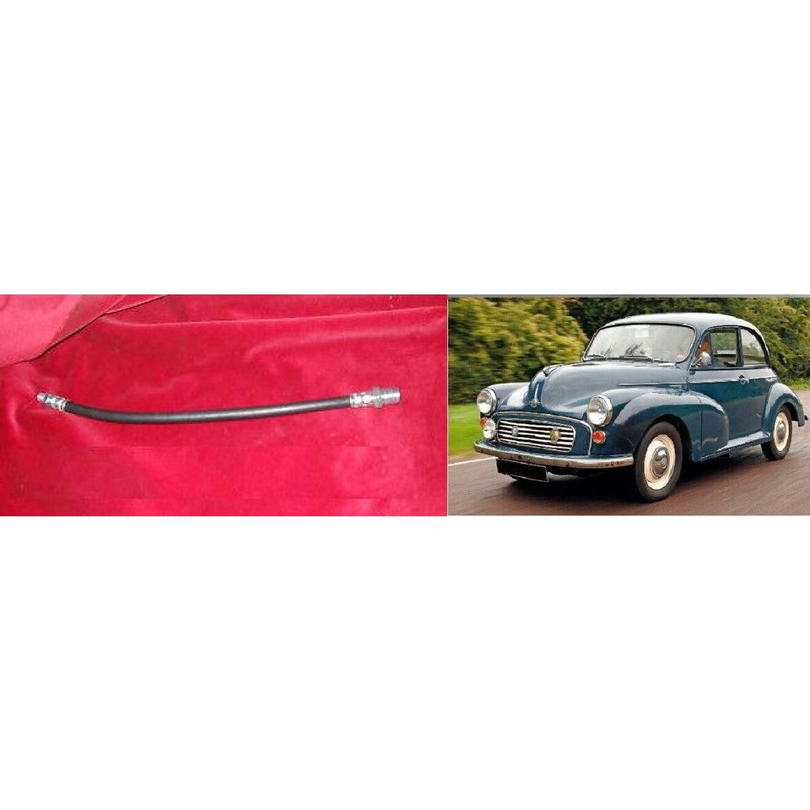 REAR BRAKE HOSE x1 (Morris Minor) (Saloon & Traveller) (1956- 71) 