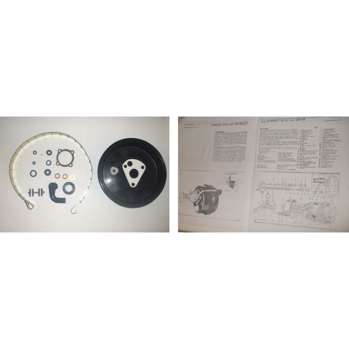 BRAKE SERVO REPAIR SEALS KIT (MG C Mk2)  (From Mar 68 - 69 Only) 