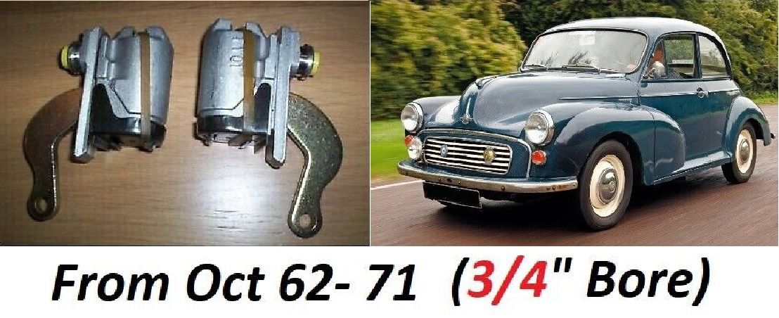 REAR BRAKE WHEEL CYLINDERS x2 (Morris Minor) (**From Oct 62- 71**) 