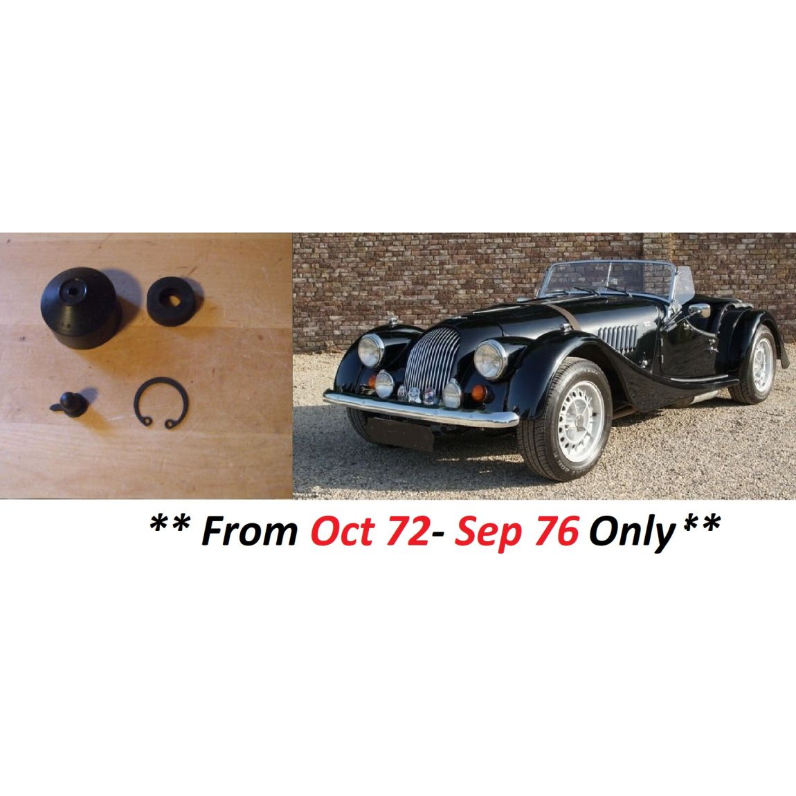 CLUTCH SLAVE CYLINDER REPAIR SEALS KIT (Morgan Plus 8) (3.5 Litre, V8) (** From Oct 72- Sep 76 Only **)