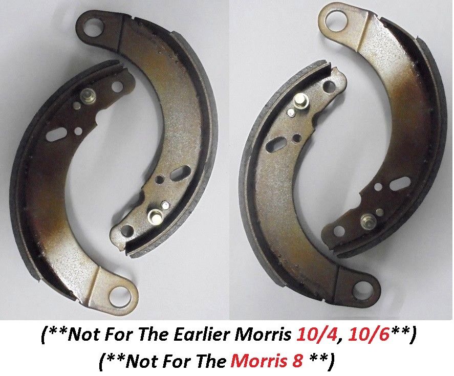 FRONT or REAR BRAKE SHOES SET (Morris Ten, 10 Ser. M, 10M) (Ser.2, 3 & M) (** From 1936- 48**) 