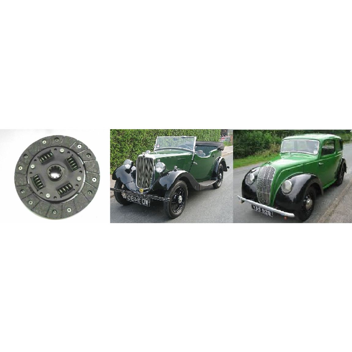 CLUTCH PLATE ONLY (Morris 8) (Ser 1 ,2 & E) (1935- 48) 