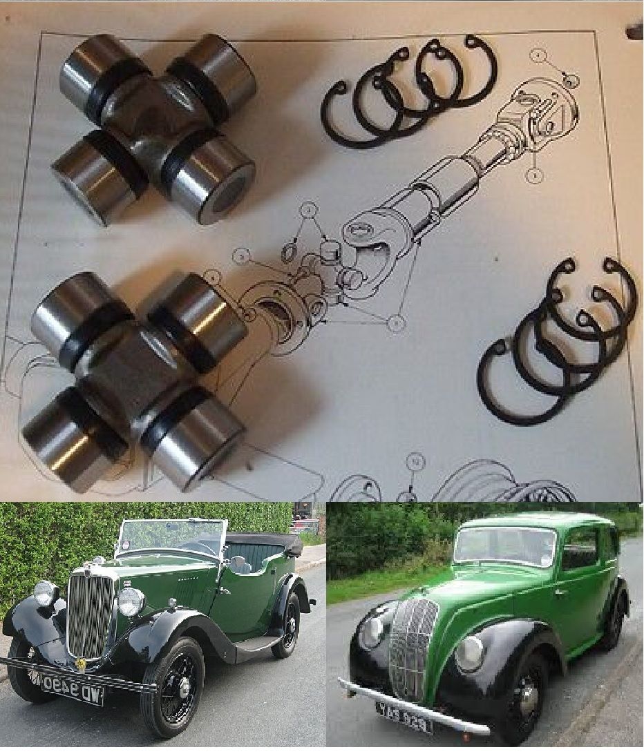 UNIVERSAL JOINTS x2 (Morris 8 Eight) (1935- 48)  