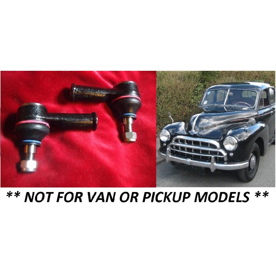 TRACK ROD ENDS x2 (Morris Oxford MO) (1948-54)