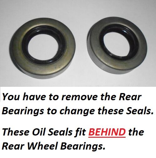 REAR AXLE INNER OIL SEALS x2 (Ford Anglia 105e) (1959- 68) 