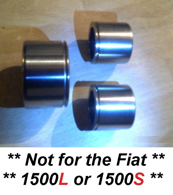 FRONT BRAKE CALIPER PISTONS x3 (Fiat 1300, 1500) (*** Not L or S ***) (1960- 67)  