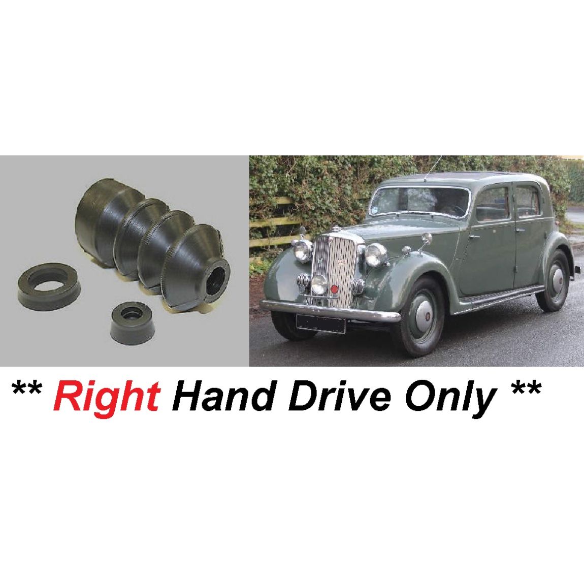 BRAKE MASTER CYLINDER REPAIR SEALS KIT (Rover P3) (60 & 75 Models) (**RHD Only**) (1948- 49 Only) 