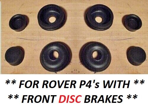 REAR BRAKE WHEEL CYLINDER REPAIR SEALS KITS x2 (Rover P4 80 95 100 110) (From 1959- 64)  