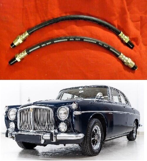 FRONT BRAKE HOSES x2 (Rover P5b) (3.5 Litre, V8) (**From Sep 67- 73**) 
