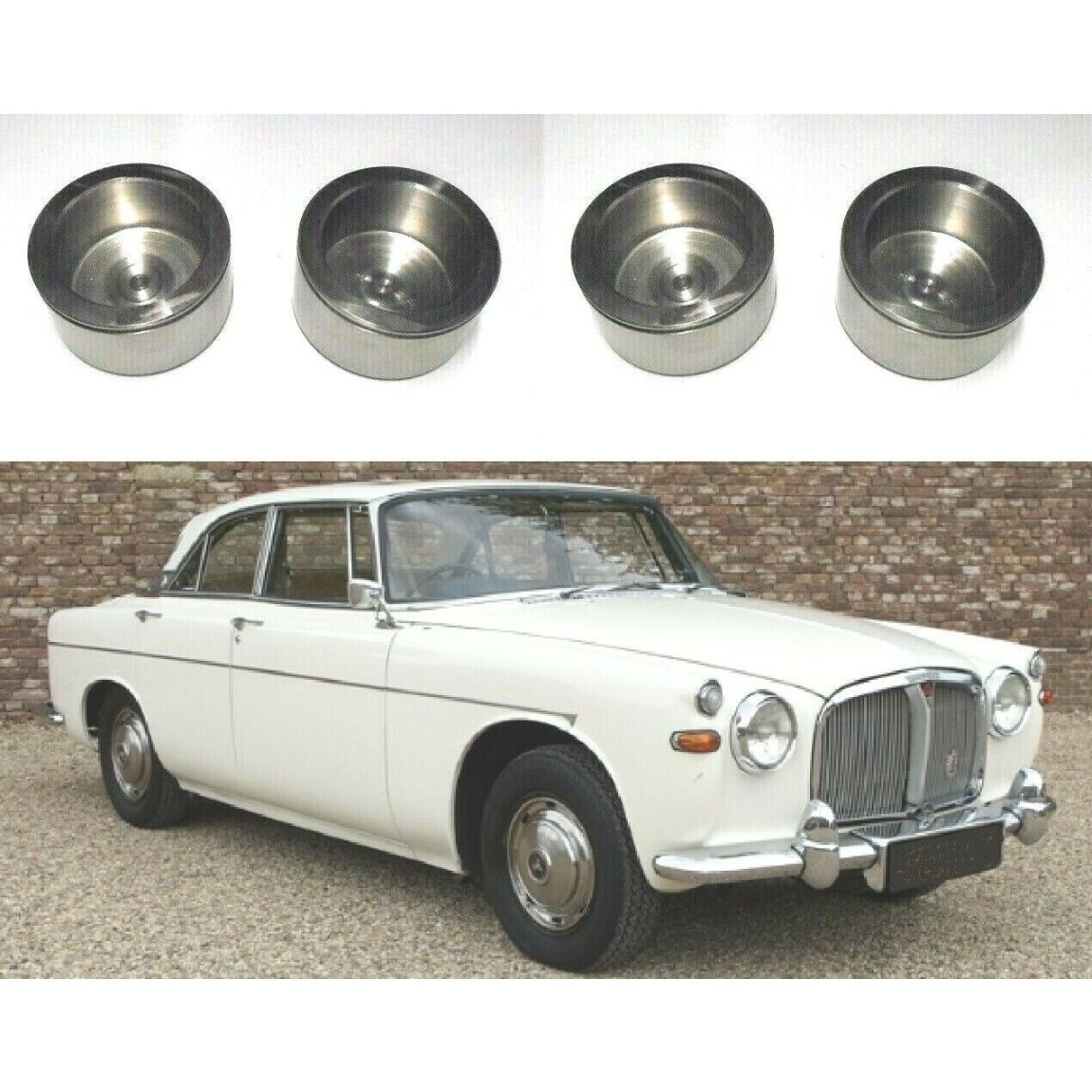 FRONT BRAKE CALIPER PISTONS x4 (Rover P5) (3.0 Litre) (Mk1 Late, Mk2, Mk3) (**From Sep 59- Aug 67**)    