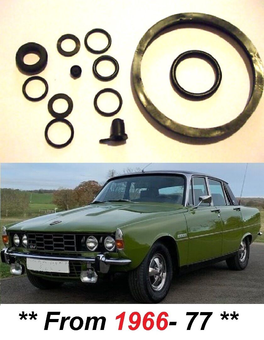 REAR BRAKE CALIPER REPAIR SEALS KIT x1 (Rover P6) (2000, 2200 & 3500) (1966- 77)