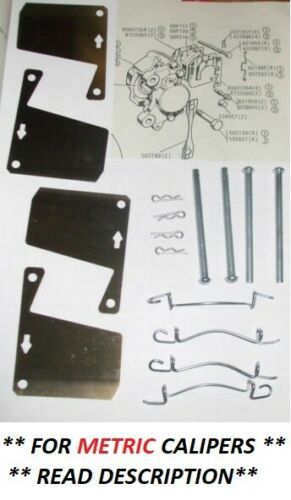 FRONT BRAKE PAD FITTING KIT - PINS & SHIMS (Lotus Elan Plus 2) (From Sep 71- 74) 