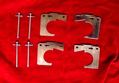 FRONT BRAKE PAD FITTING KIT - PINS & SHIMS (Peugeot 204) (** From Aug 66- 76 **)