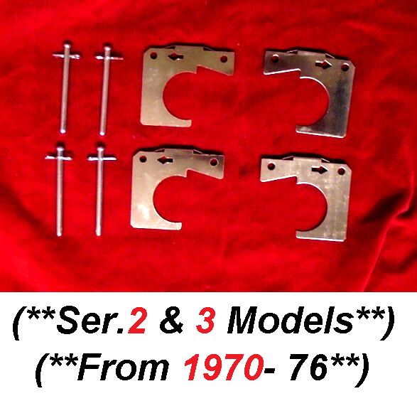 REAR BRAKE PAD FITTING KIT - PINS & SHIMS (Lancia 2000, Fulvia & Flavia ) (** From 1970- 76 **) 