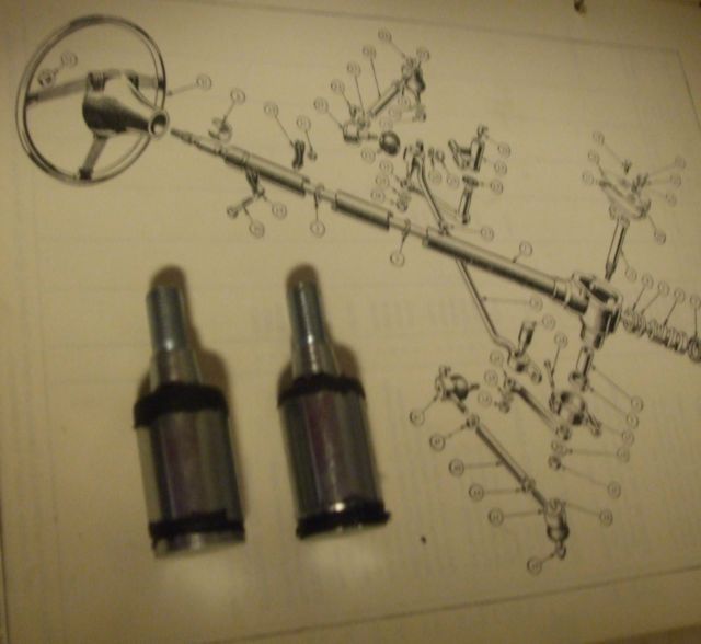STEERING PIN & BUSH x2 (Triumph TR2 TR3) (1953- 62) 