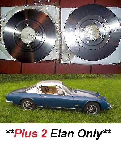 FRONT BRAKE DISCS x2 (Lotus Elan) (**Plus 2 Only**) (1968- 74) 